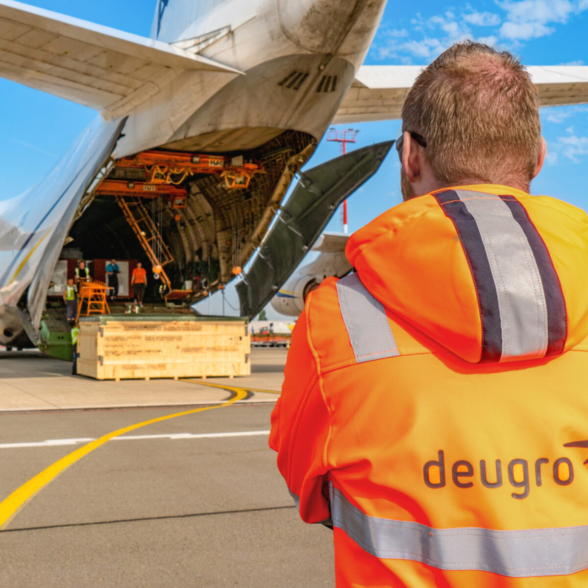 Loading operations at Ostend-Bruges Airport, Belgium