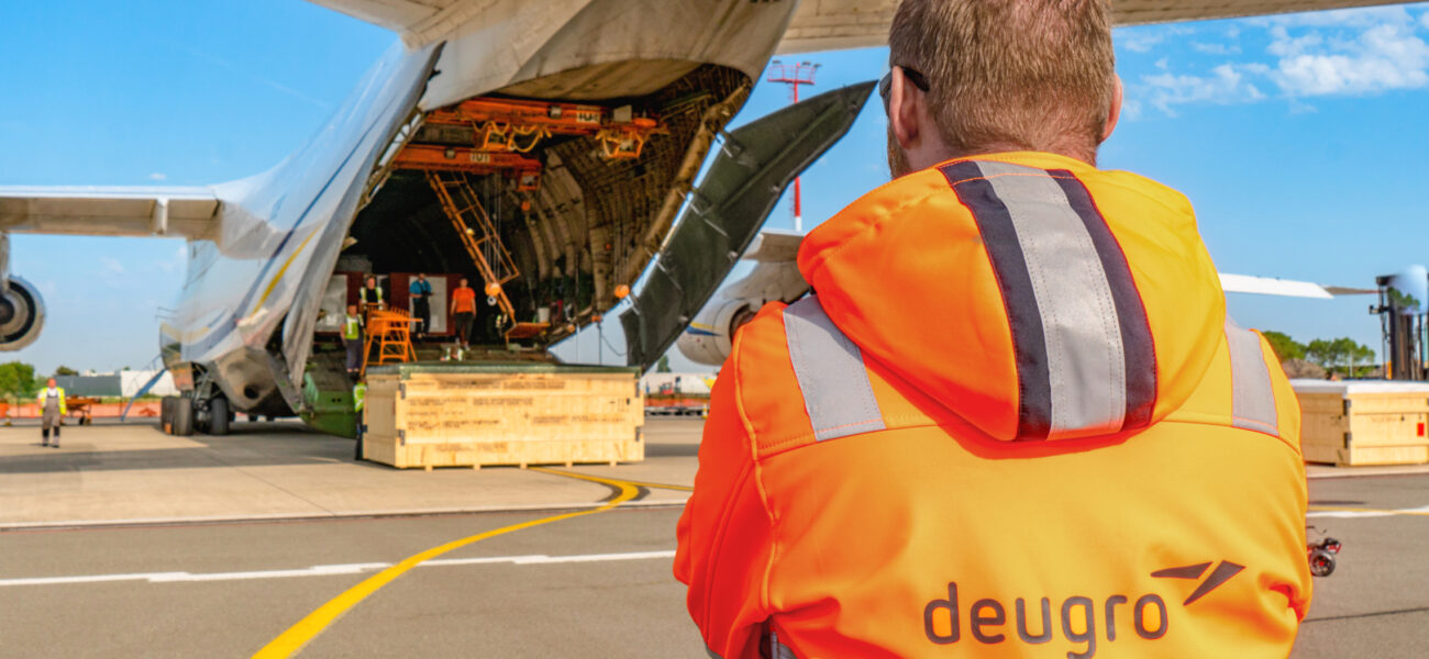 Loading operations at Ostend-Bruges Airport, Belgium