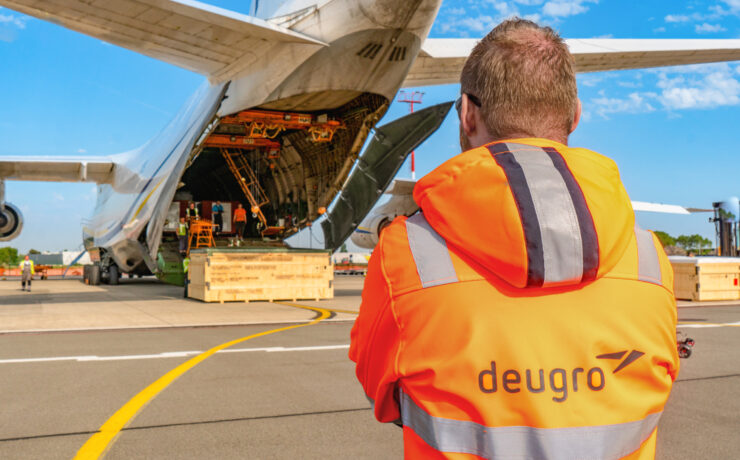 Loading operations at Ostend-Bruges Airport, Belgium