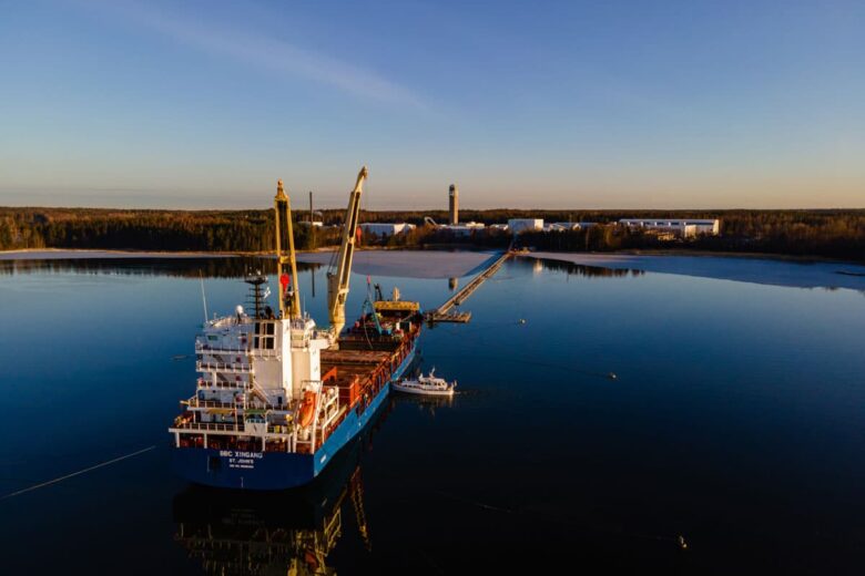 Cable Loading Operations at the Pikkala Prysmian Factory Port