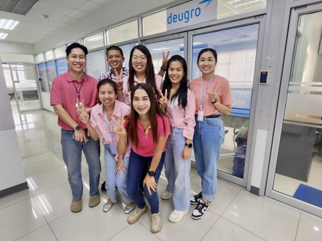 deugro Thailand: “It’s Pink October and we’re wearing pink in the offices to support breast cancer awareness.”