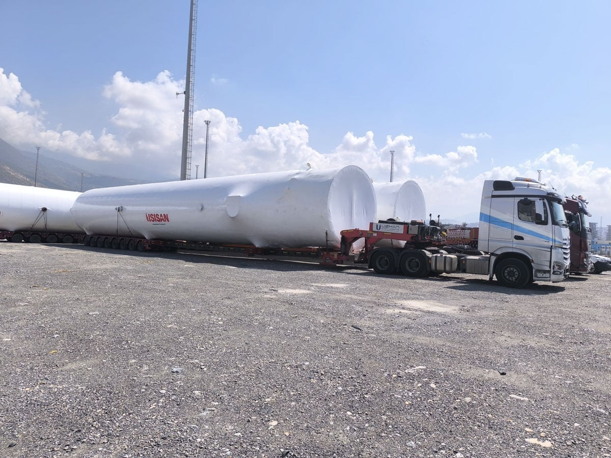 Picking up of the over 30 m tanks at the supplier’s facility in Kayseri, Turkey Picking up of the over 30 m tanks at the supplier’s facility in Kayseri, Turkey
