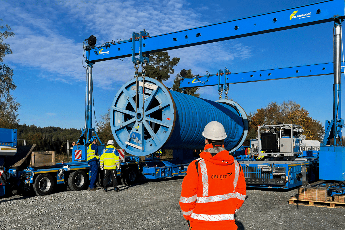 Cable drum deliveries for SuedOstLink, one of Germany’s central energy transition projects Cable drum deliveries for SuedOstLink, one of Germany’s central energy transition projects