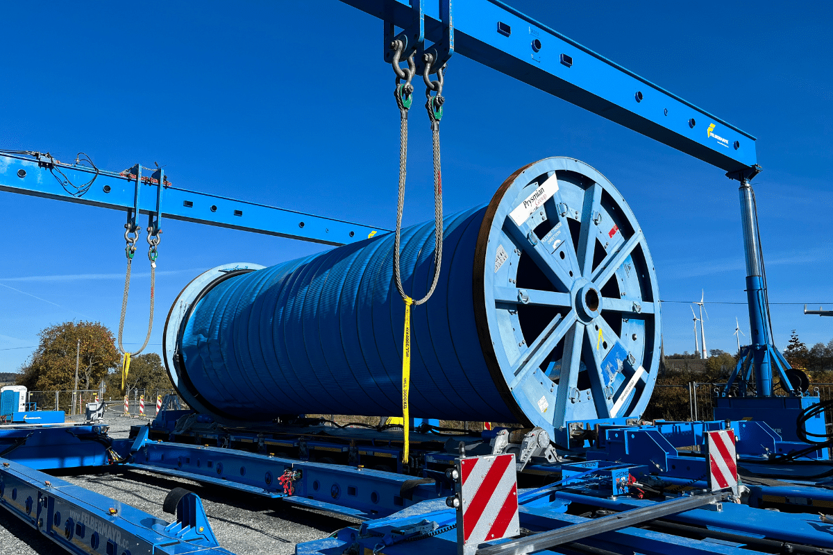 Cable drum deliveries for SuedOstLink, one of Germany’s central energy transition projects Cable drum deliveries for SuedOstLink, one of Germany’s central energy transition projects