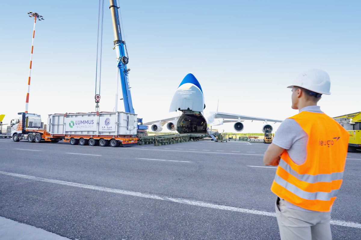 Personally supervised loading operations at Malpensa Airport, Italy, supporting a complex logistics mission involving three consecutive AN-124-100 air charter flights from Italy and Belgium to Saudi Arabia Personally supervised loading operations at Malpensa Airport, Italy, supporting a complex logistics mission involving three consecutive AN-124-100 air charter flights from Italy and Belgium to Saudi Arabia