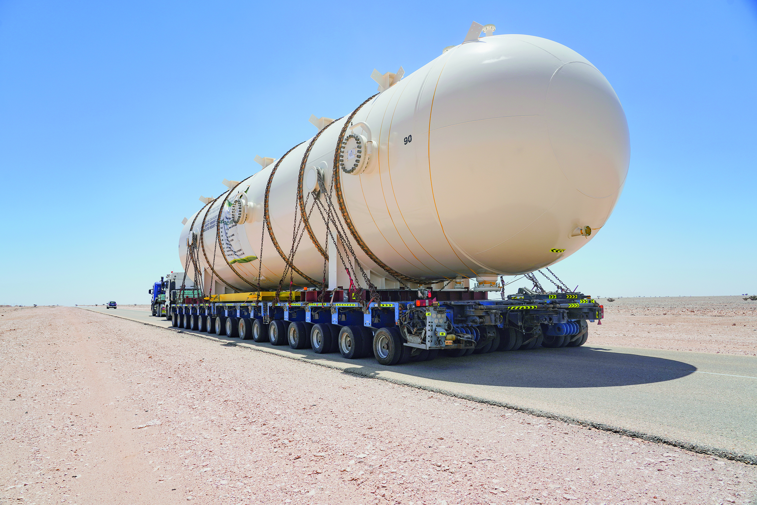 Oman Heavy Lift Project, The 700 km journey to the Port of Duqm, Oman