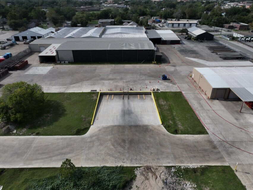 BOLT, Baytown Operations and Logistics Terminal with a large container dock well for six containers