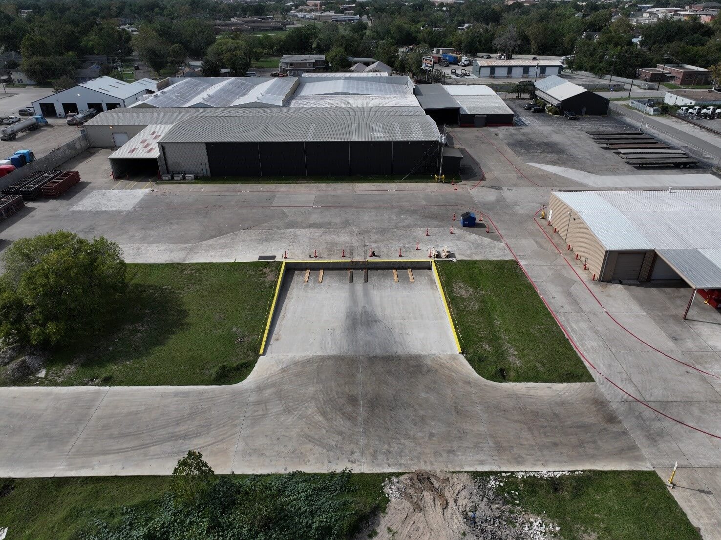 BOLT, Baytown Operations and Logistics Terminal with a large container dock well for six containers