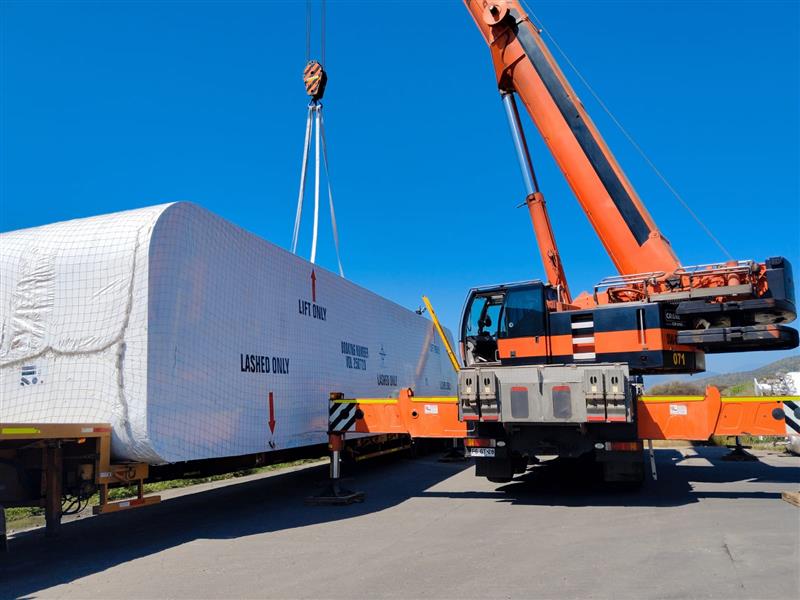 delivery_at_the_project_site Delivery of the over 18 m, 30 MT LNG service station at the project site