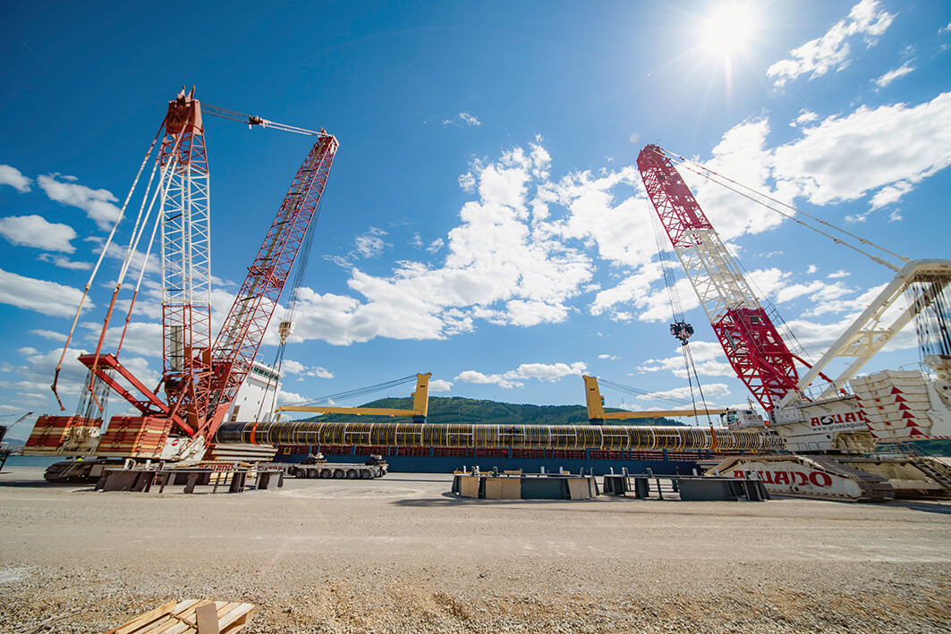 Baltic Eagle Project, Pin Piles, Spain to the Netherlands