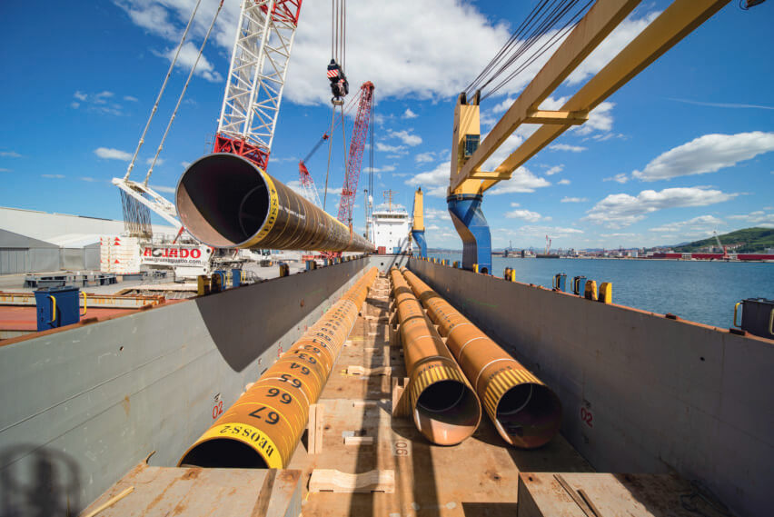 Baltic Eagle Project, Pin Piles, Spain to the Netherlands