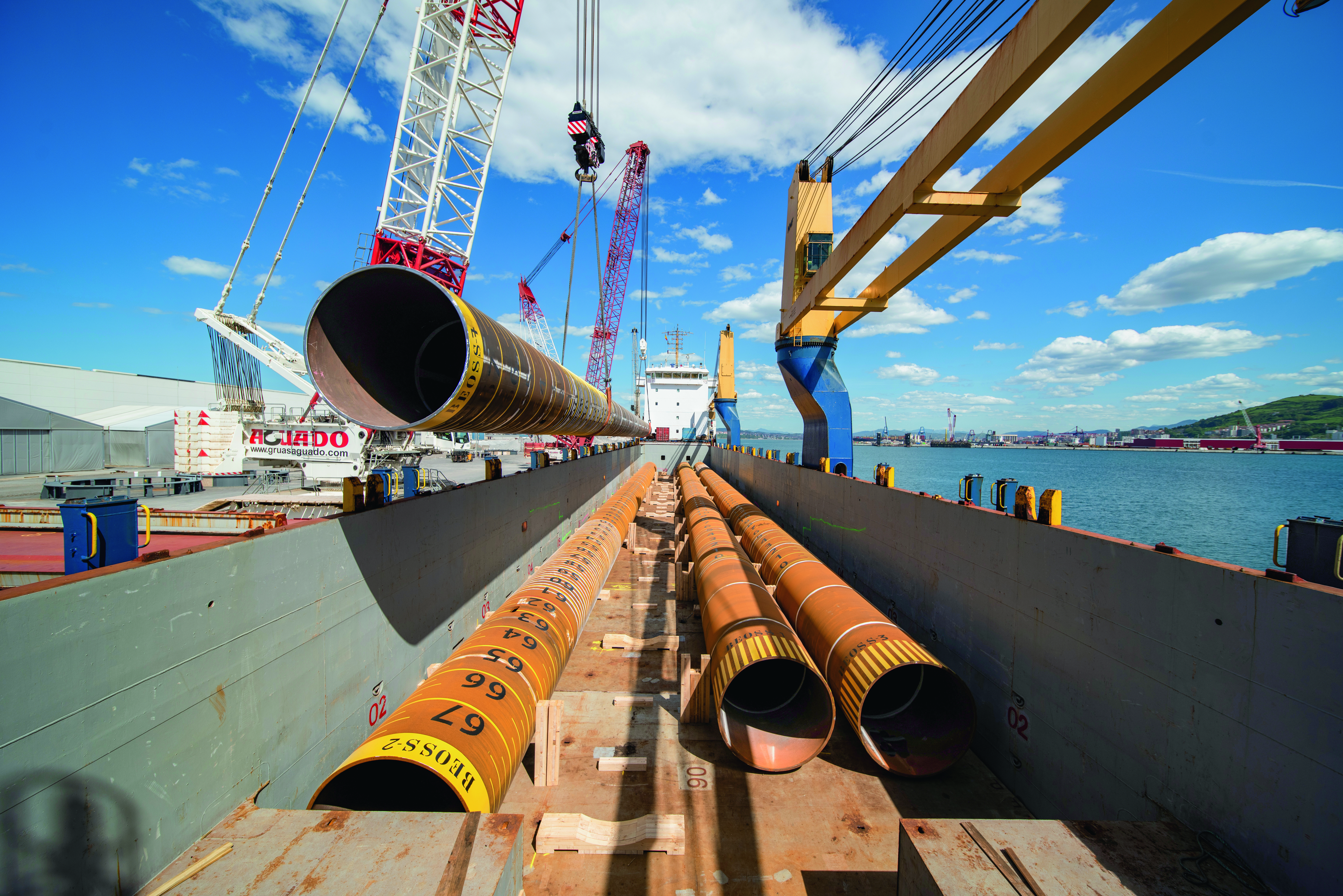 Baltic Eagle Project, Pin Piles, Spain to the Netherlands