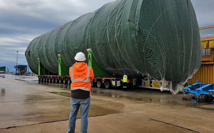 Load securing at Punta Pereira private terminal, Uruguay
