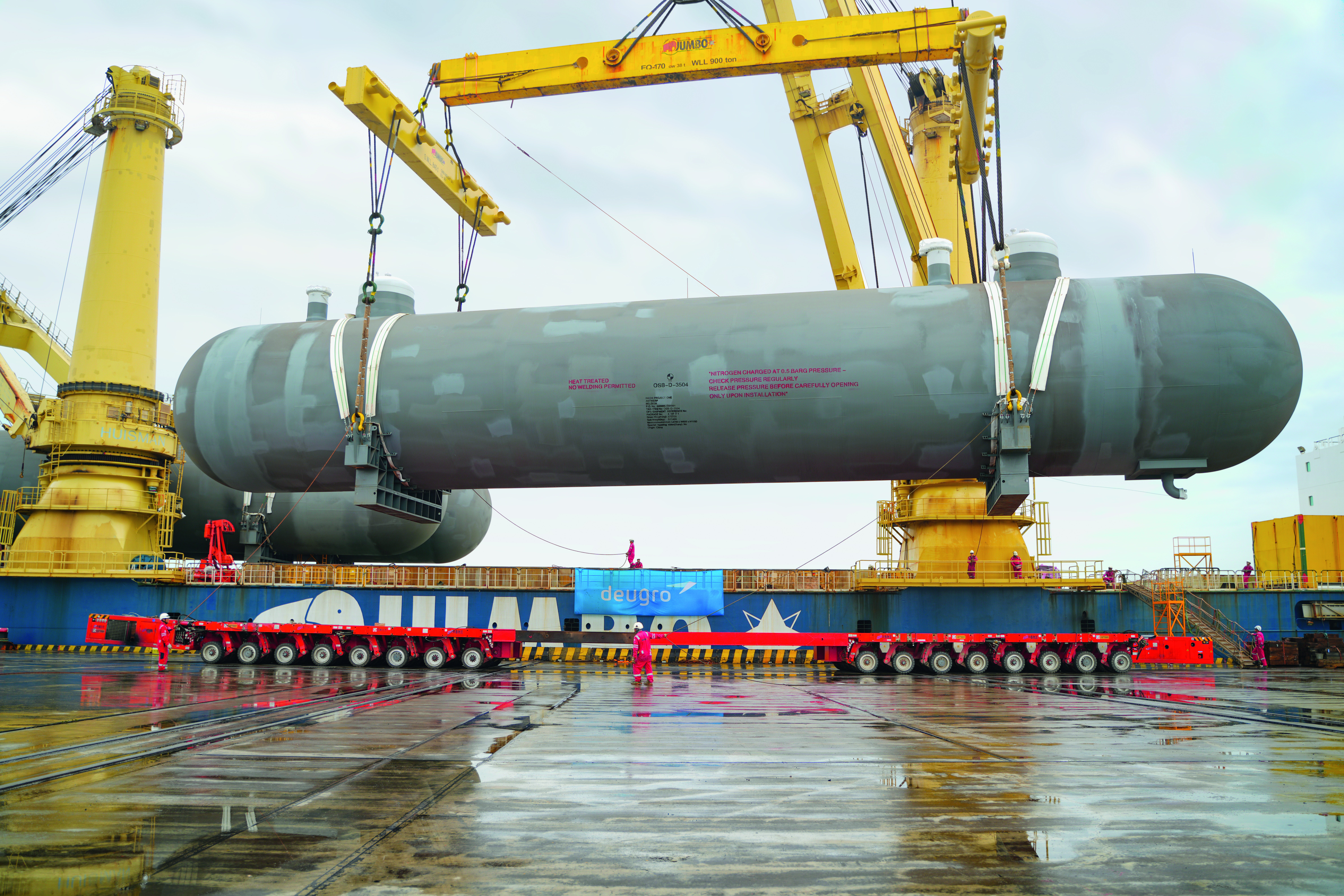 INEOS Project One, Loading operations at the Port of Zhangjiagang, China