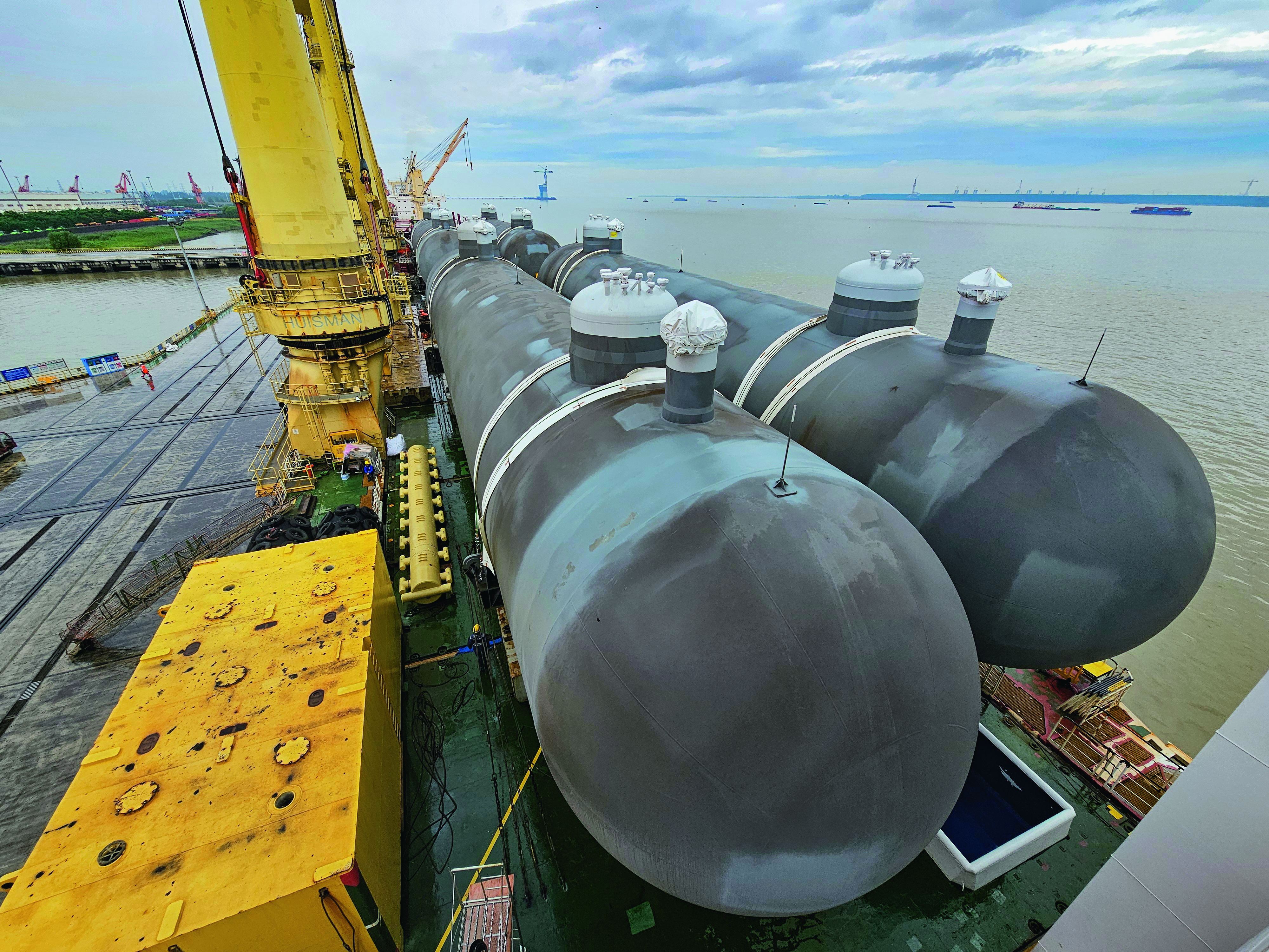 INEOS Project One, Loading operations at the Port of Zhangjiagang, China