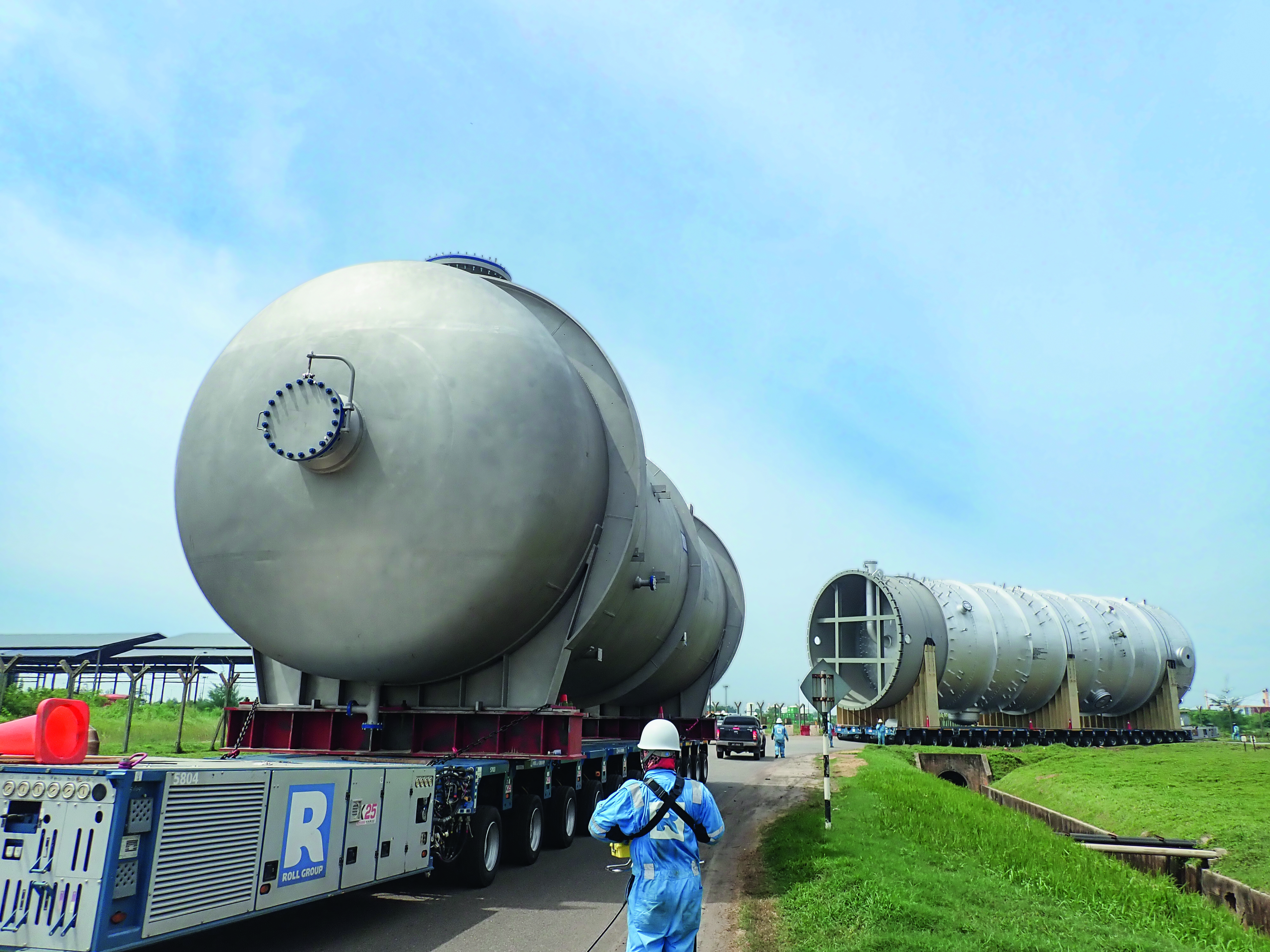 Long Son A1 Olefins Plant Project in Vietnam, Pre-carriage from the production yard in the Gebeng industrial area in Kuantan, Malaysia to Kuantan Port