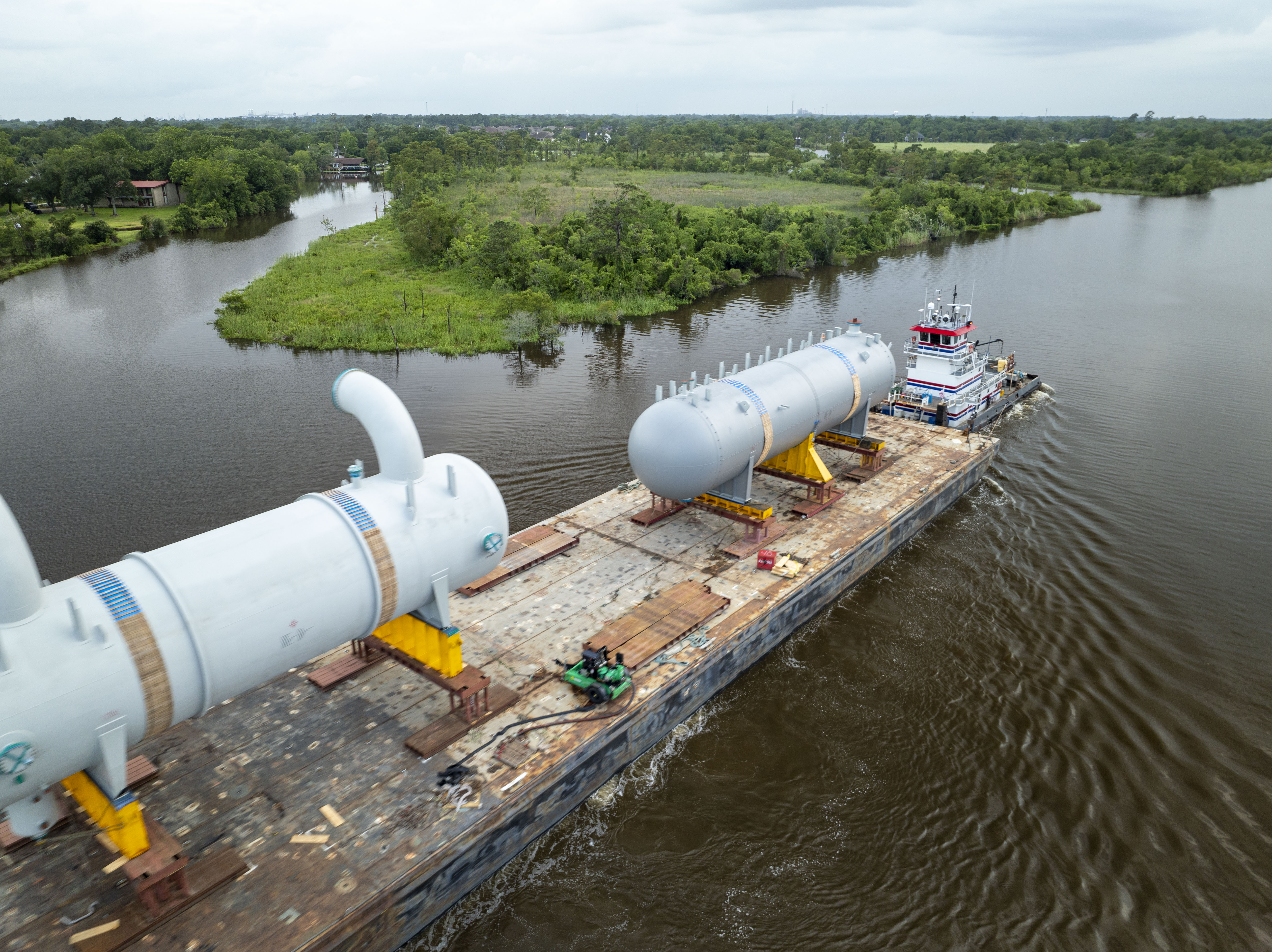 Petrochemical Project, River voyage to the project site