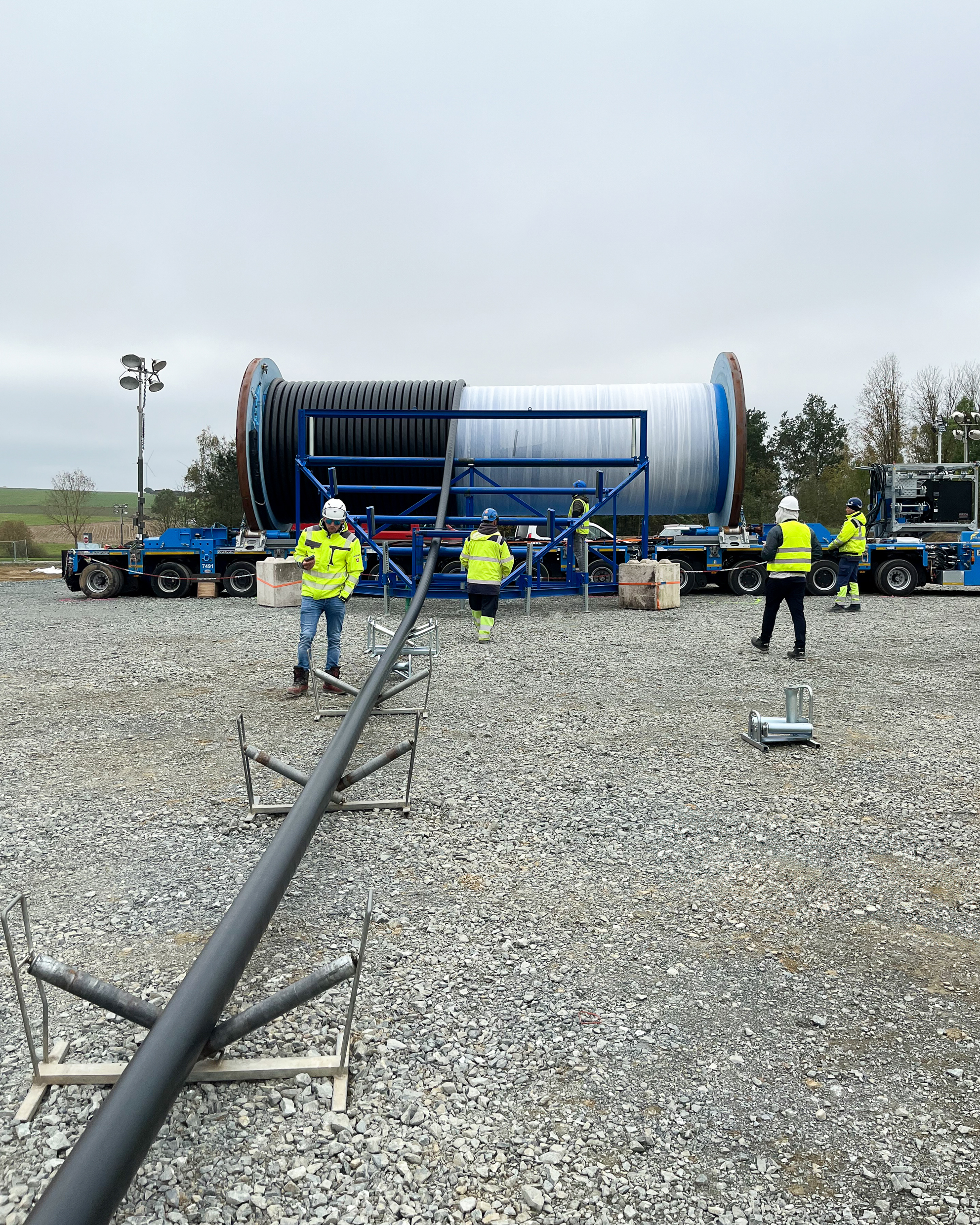 SuedOstLink, Unspooling operations at the destination