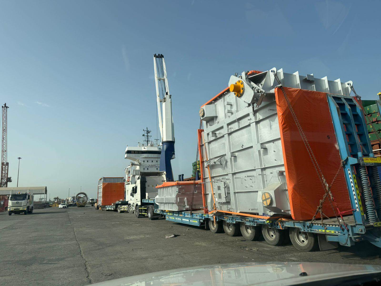 Cargo arrival at the Port of Jeddah, Saudi Arabia