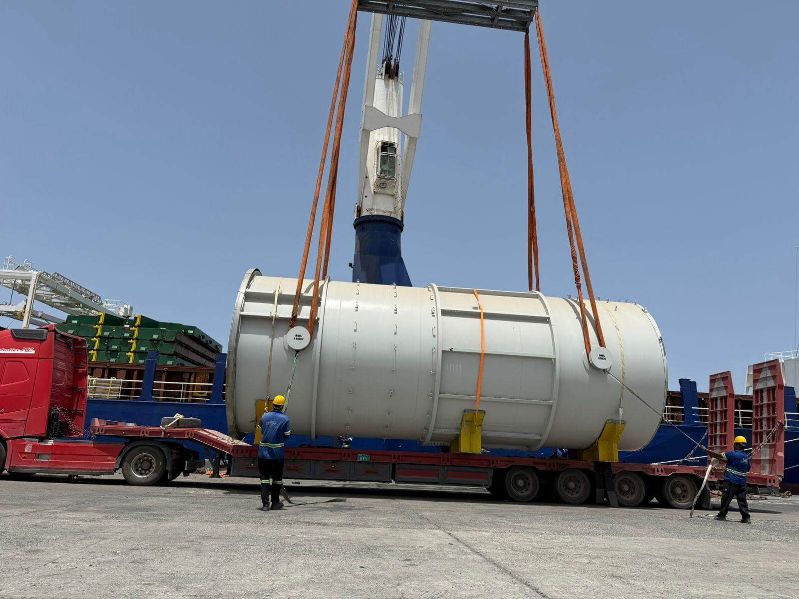Loading operations at the Port of Jeddah, Saudi Arabia